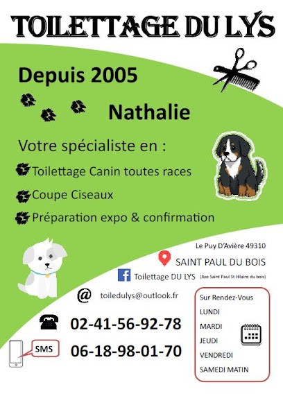 Toilettage Du Lys, Toiletteur pour Animaux à Saint-Paul-du-Bois