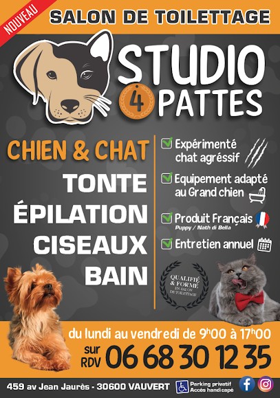 Studio 4 Pattes, Toiletteur pour Animaux à Vauvert